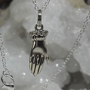 Hamsa Prayer Hand Necklace - The Yogi Collection